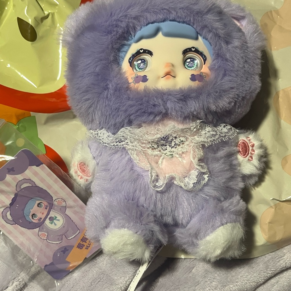 Adorable Purple Plush Doll